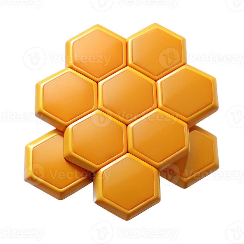 rare tropical Honeycomb pattern, geometric, crisp edges, flat color with Scalable Design. perfect clarity png