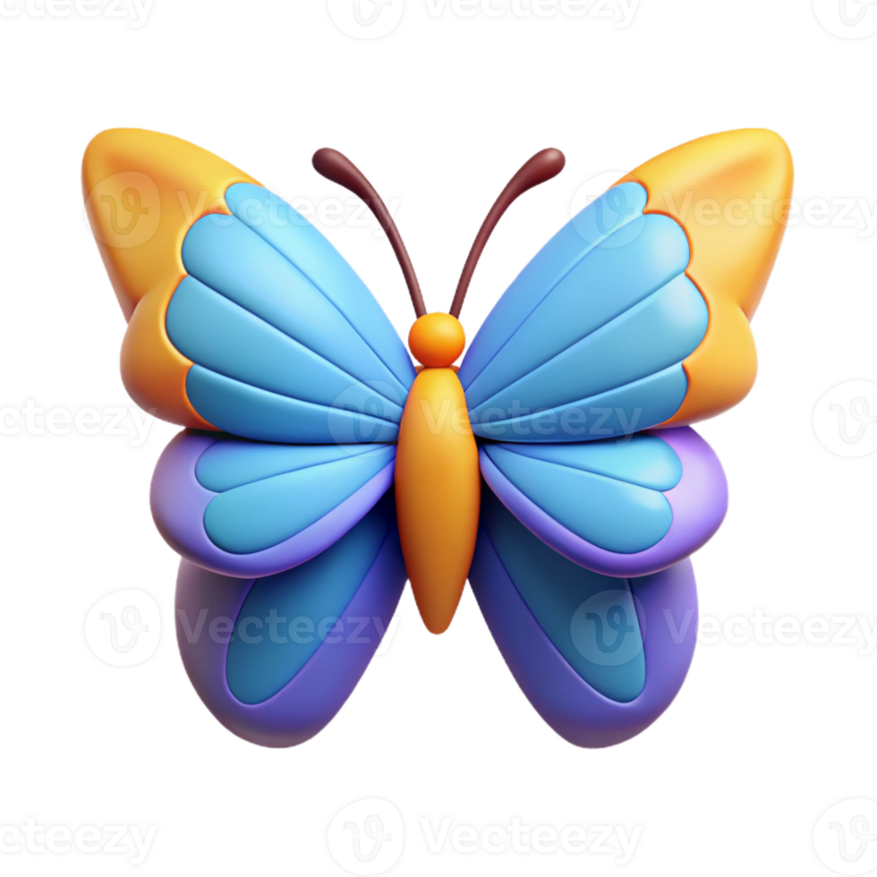 mesmerizing remarkable Symmetrical butterfly with crisp edges and single-weight stroke. Flat color with Scalable Design. png