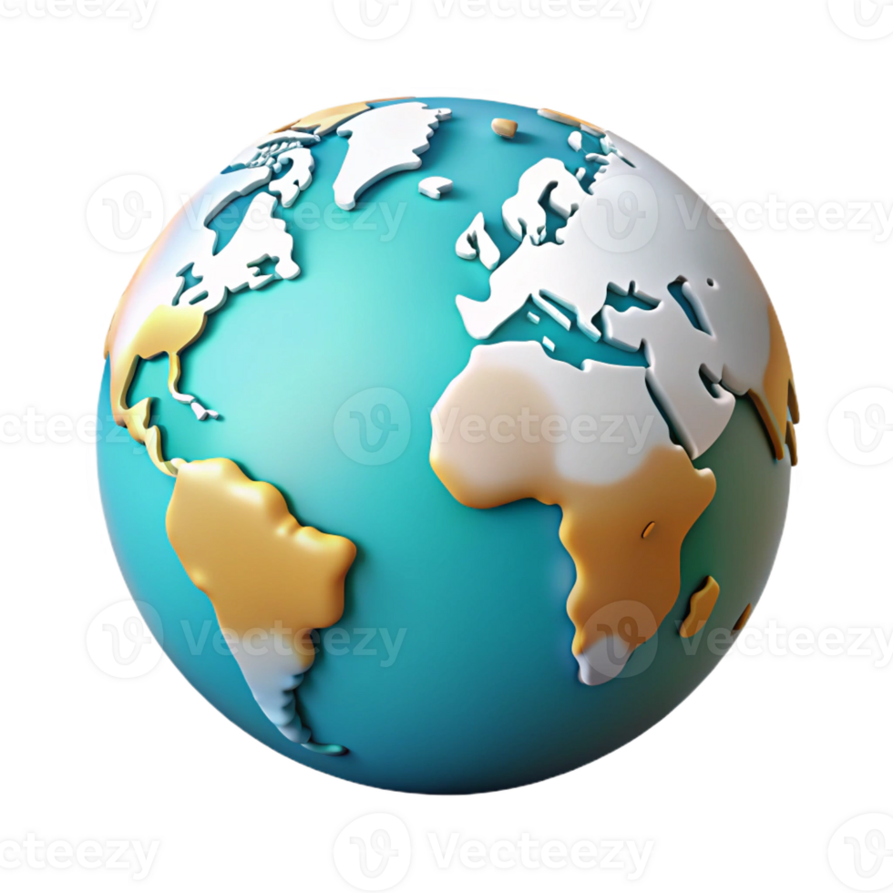 elegant contemporary World map with highlighted continents. Clean lines, flat color, minimal design with Scalable Design. original png