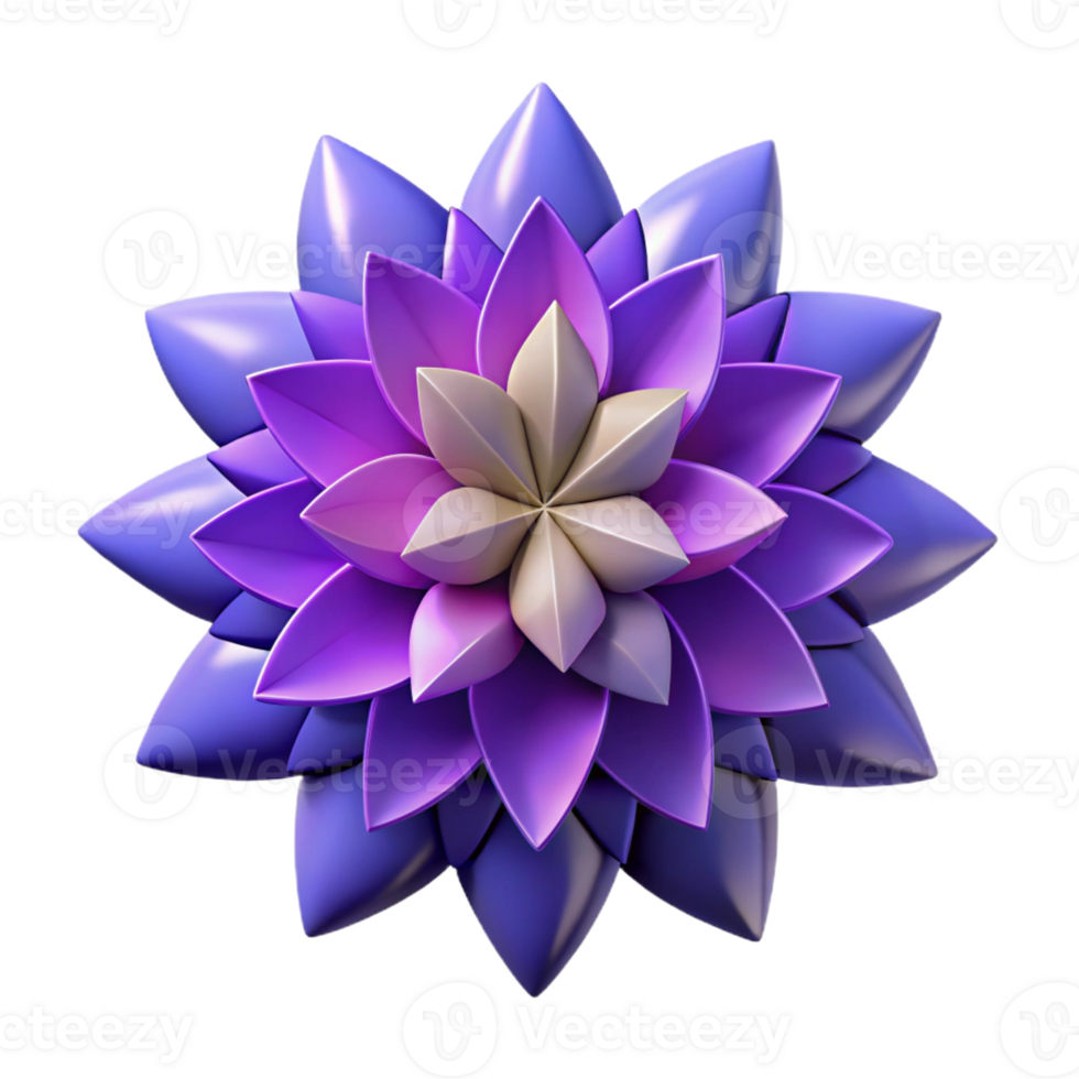 joyful fascinating Geometric flower with sharp petals, with Scalable Design. masterfully captured png