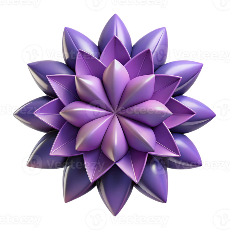 exquisite sought-after Geometric flower with sharp petals, with Scalable Design. png