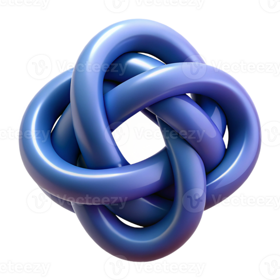 harmonious fascinating Intertwined geometric shapes, crisp edges with Scalable Design. premium png