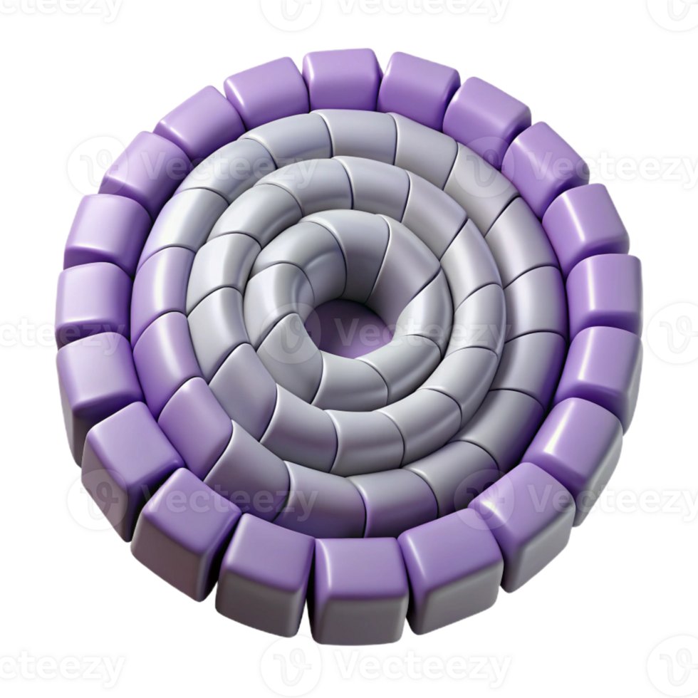 hypnotic peaceful abstract Spiral made of squares, single-weight stroke with Scalable Design. top-tier png