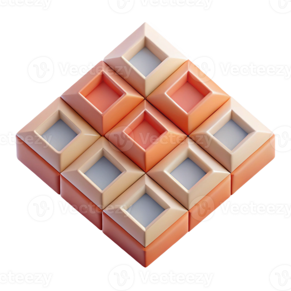 impressive coveted Spiral made of squares, single-weight stroke with Scalable Design. png