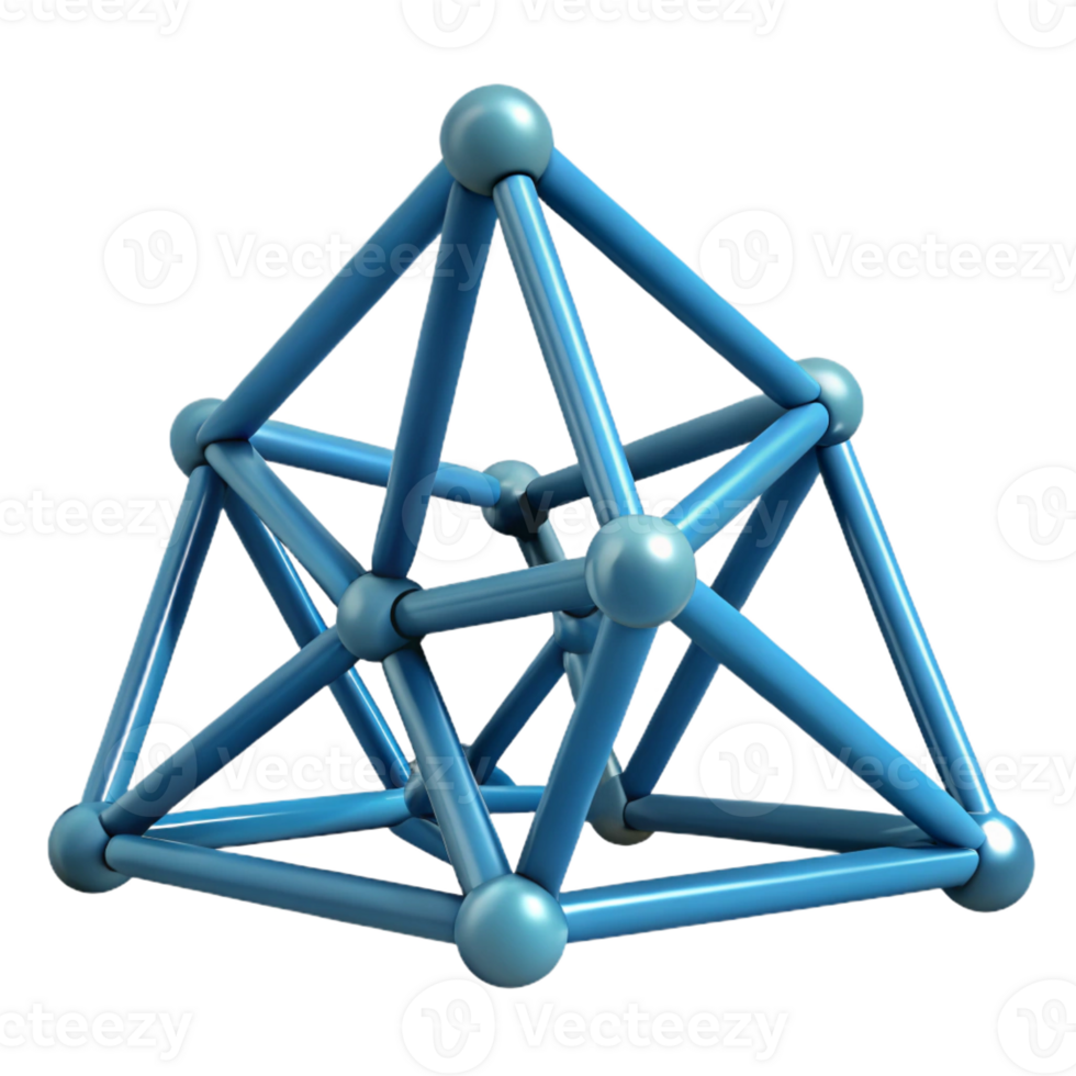 peaceful beautiful A group of interconnected triangles, clean lines with Scalable Design. 4K png