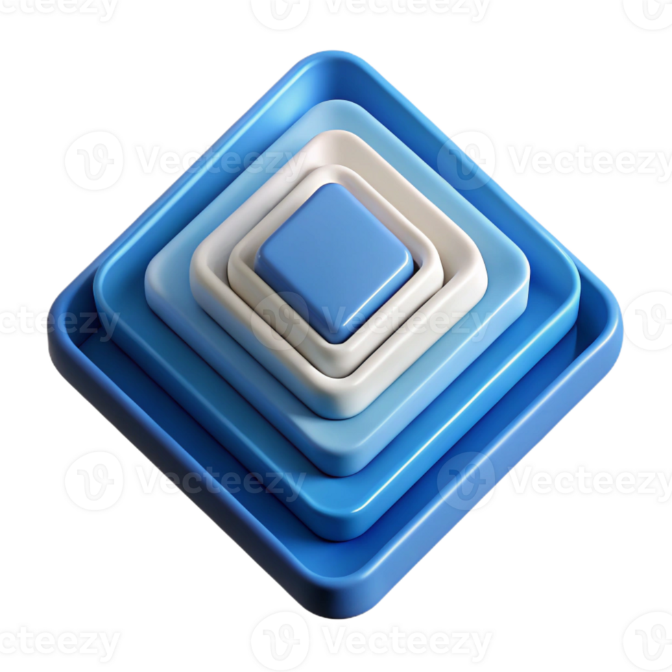 remarkable vintage A series of nested squares, clean lines with Scalable Design. 4K png