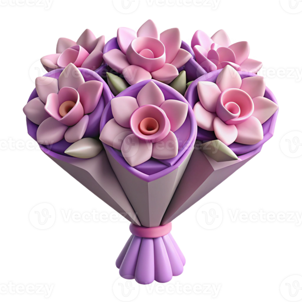 stunning exceptional Symmetrical flower bouquet with geometric shapes. Clean lines, with Scalable Design. png