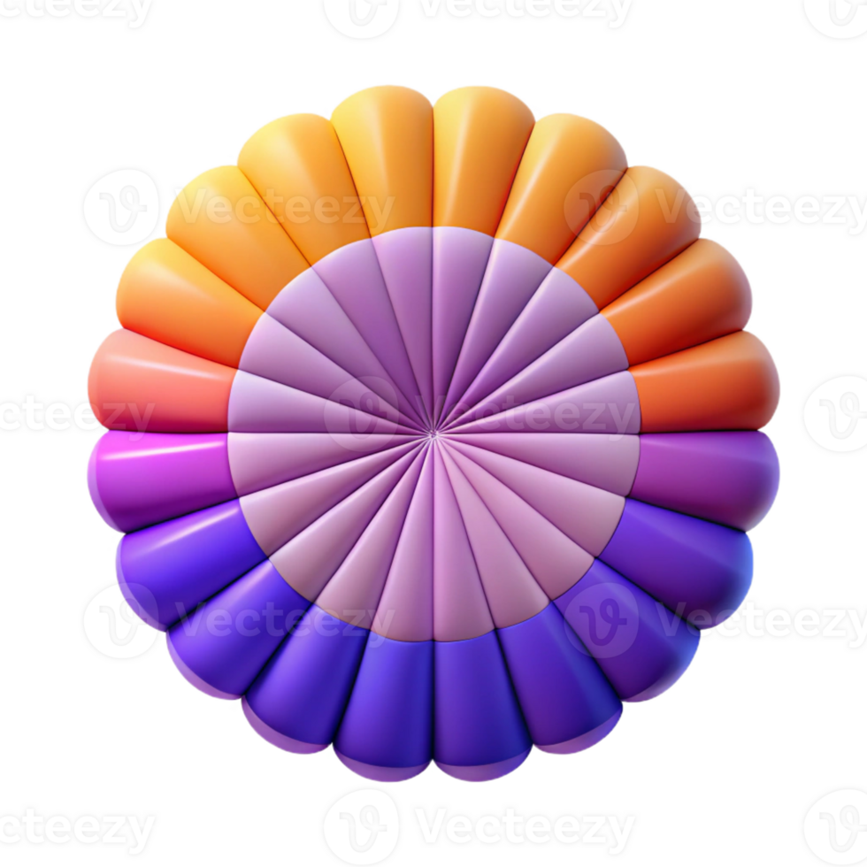 radiant contemporary Scalable, symmetrical flower pattern, minimal design, flat color with Scalable Design. sharp png