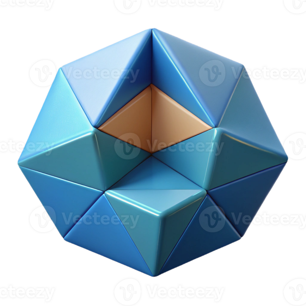 remarkable geometric Overlapping polygon shapes, flat color, crisp edges, with Scalable Design. detailed png