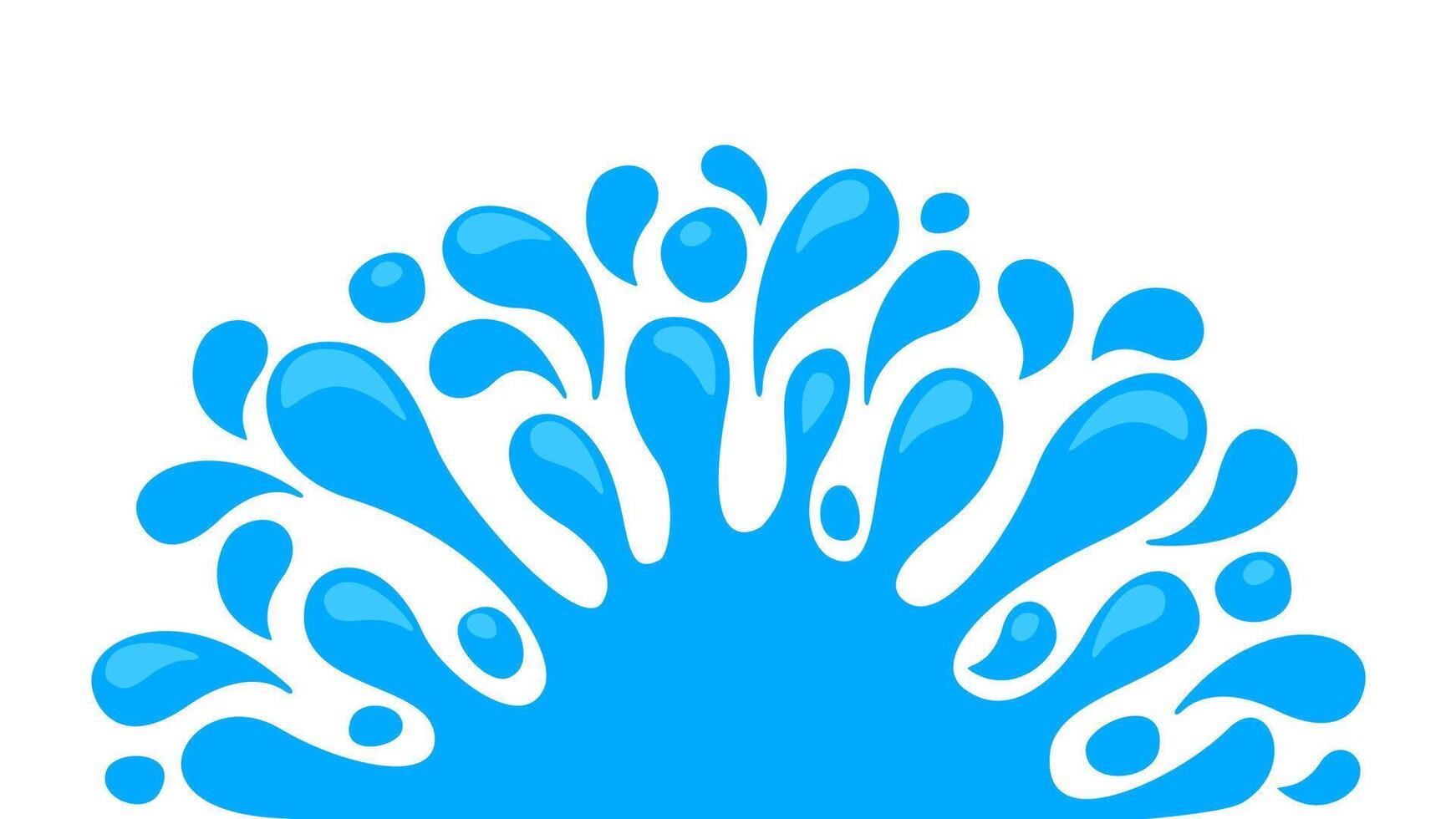 water drop splash blob isolated on white, splash of water for element banner, water drop splatter simple for songkran festival copy space, splash water drop symbol for graphic banner design vector