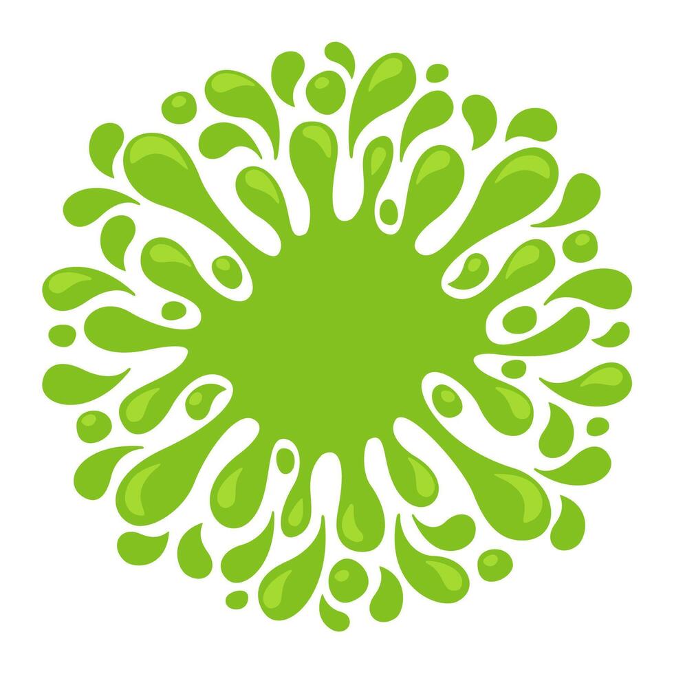 water drop lemon green juice splash shape, water blob green apple flat icon isolated on white, green tea water splash expose, aloe juice drop for banner, lime juice splatter flow for graphics vector