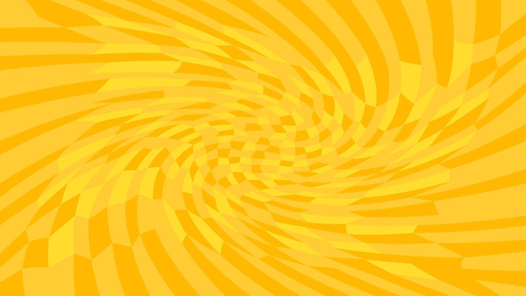 orange twirl wave pattern abstract for background, optical wave twirl yellow gold color, hypnotic concept, dynamic motion curve of lines flowing, orange wave shaped array of blended points illusion vector