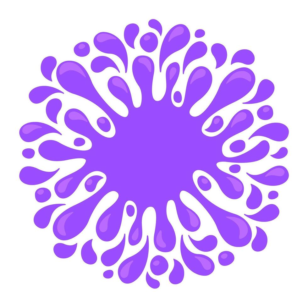 purple splash grape juice isolated on white for background, graphic water blob pattern for design banner of vine packaging, illustration grape juice splash purple drop vector
