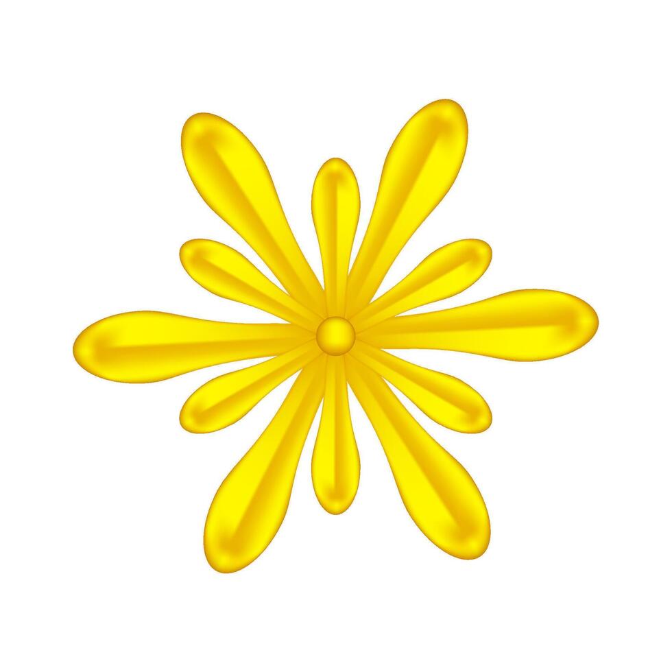 single flowers gold ornate isolated on a white, luxury flower petal gold simple, golden flowers object metal sculpture, illustration of deluxe golden flower, clip art flowers luxurious gold vector