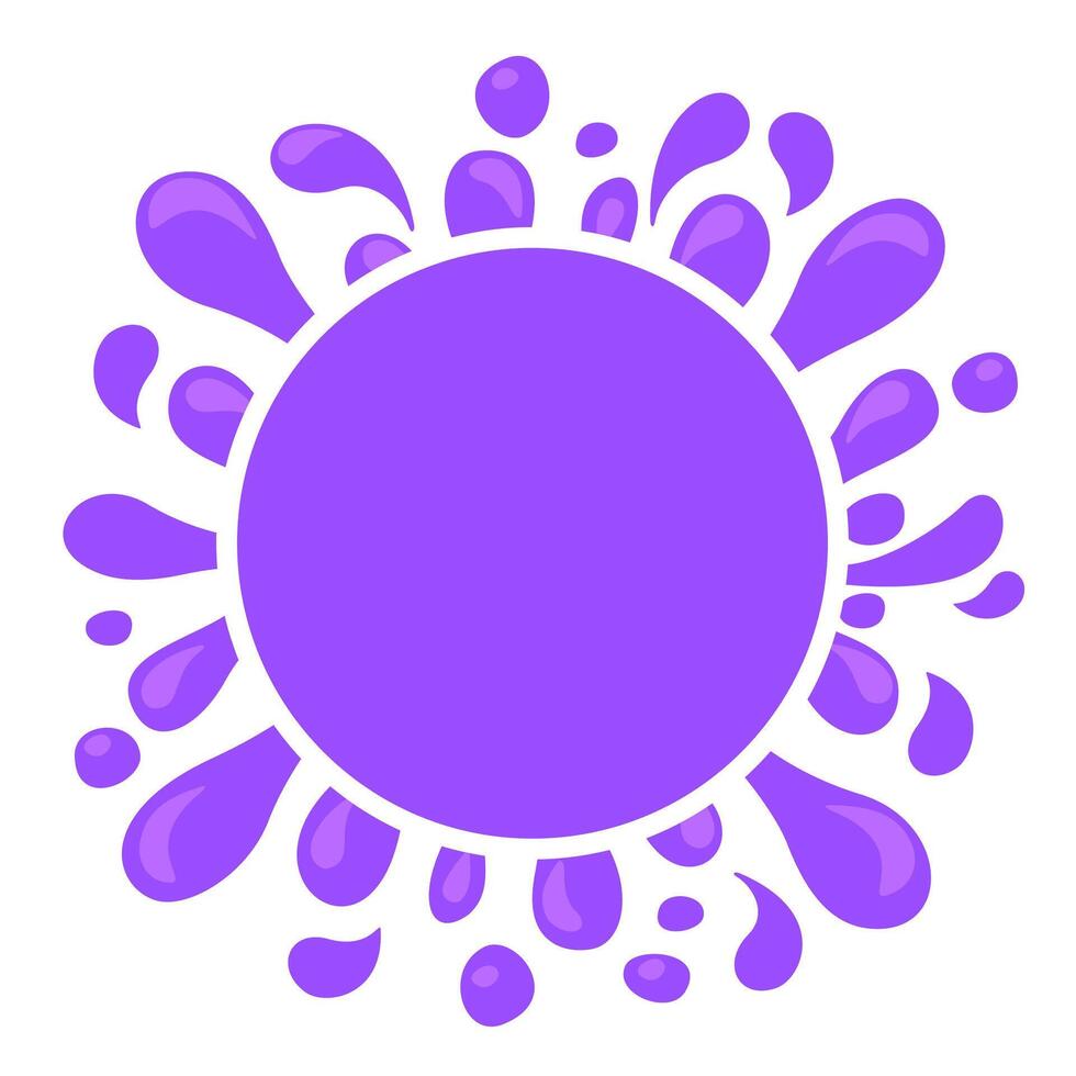 purple splash grape juice and circle for copy space background, graphic water blob for design banner of vine packaging, grape juice splash purple drop, water blob splash flow vector