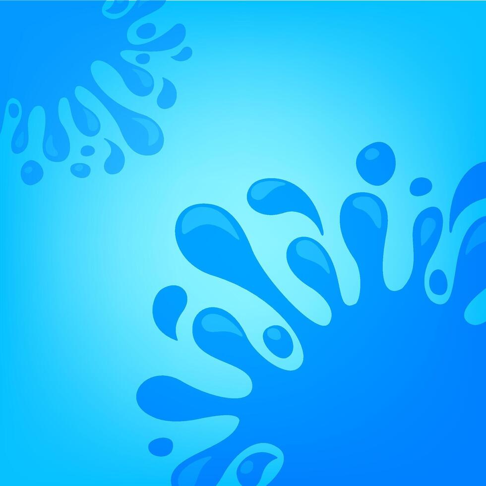 water drop splash blob on blue background, splash of water for element banner frame, water drop splatter simple for songkran festival copy space template, splash water drop graphics vector