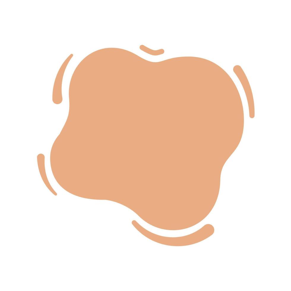 blob shape brown pastel soft for banner copy space, aqua background, cocoa brown milk blob splash on white, water blobs droplet wave shape for banner vector