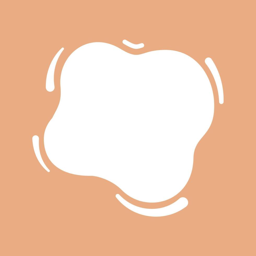 blob shape on brown pastel soft for banner copy space, aqua background, white milk blob splash on cocoa brown, water blobs droplet wave shape for banner, milk blob simple for graphic ad design vector