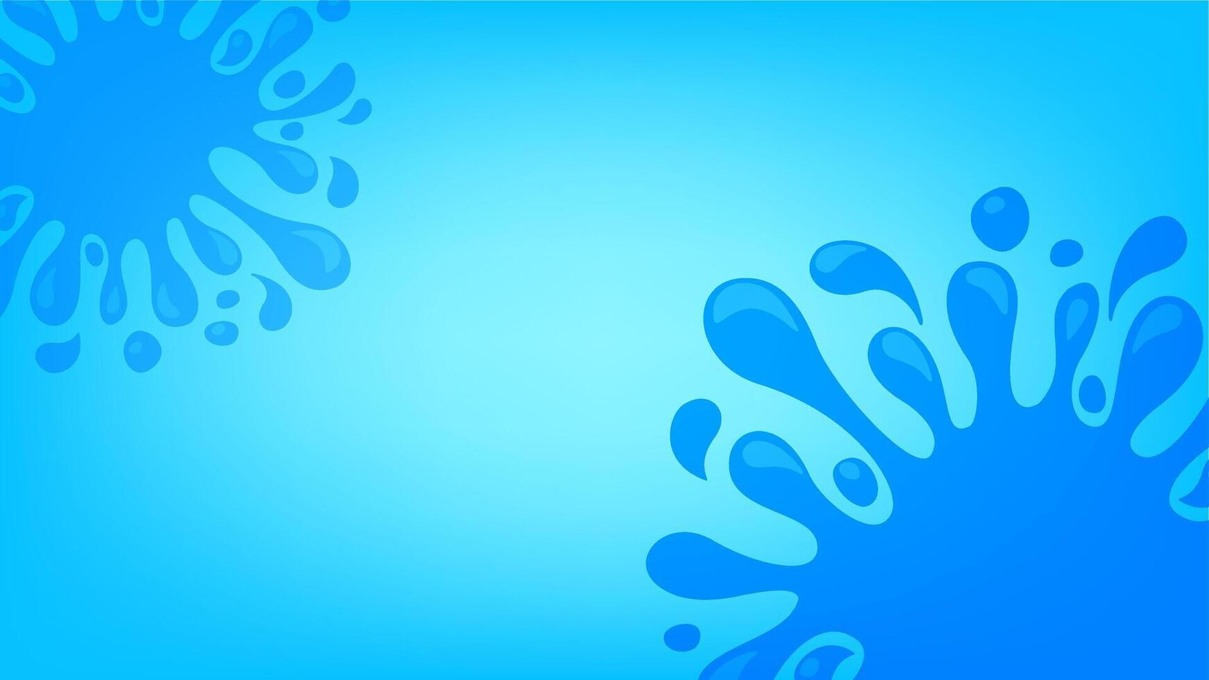 water drop splash blob on blue background, splash of water for element banner frame, water drop splatter simple for songkran festival copy space template, splash water drop graphic vector