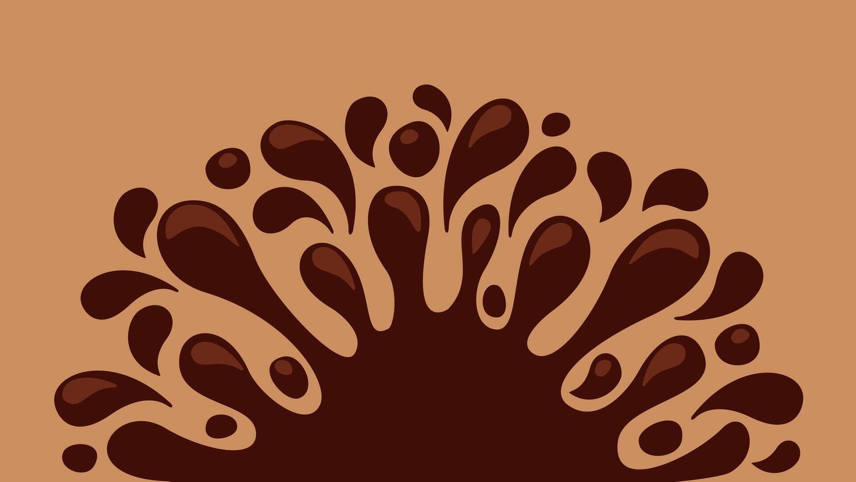 chocolate brown splash blob, drop brown liquid splash, icon splashing chocolate blob droplet, illustrations cocoa brown liquid splash shape vector