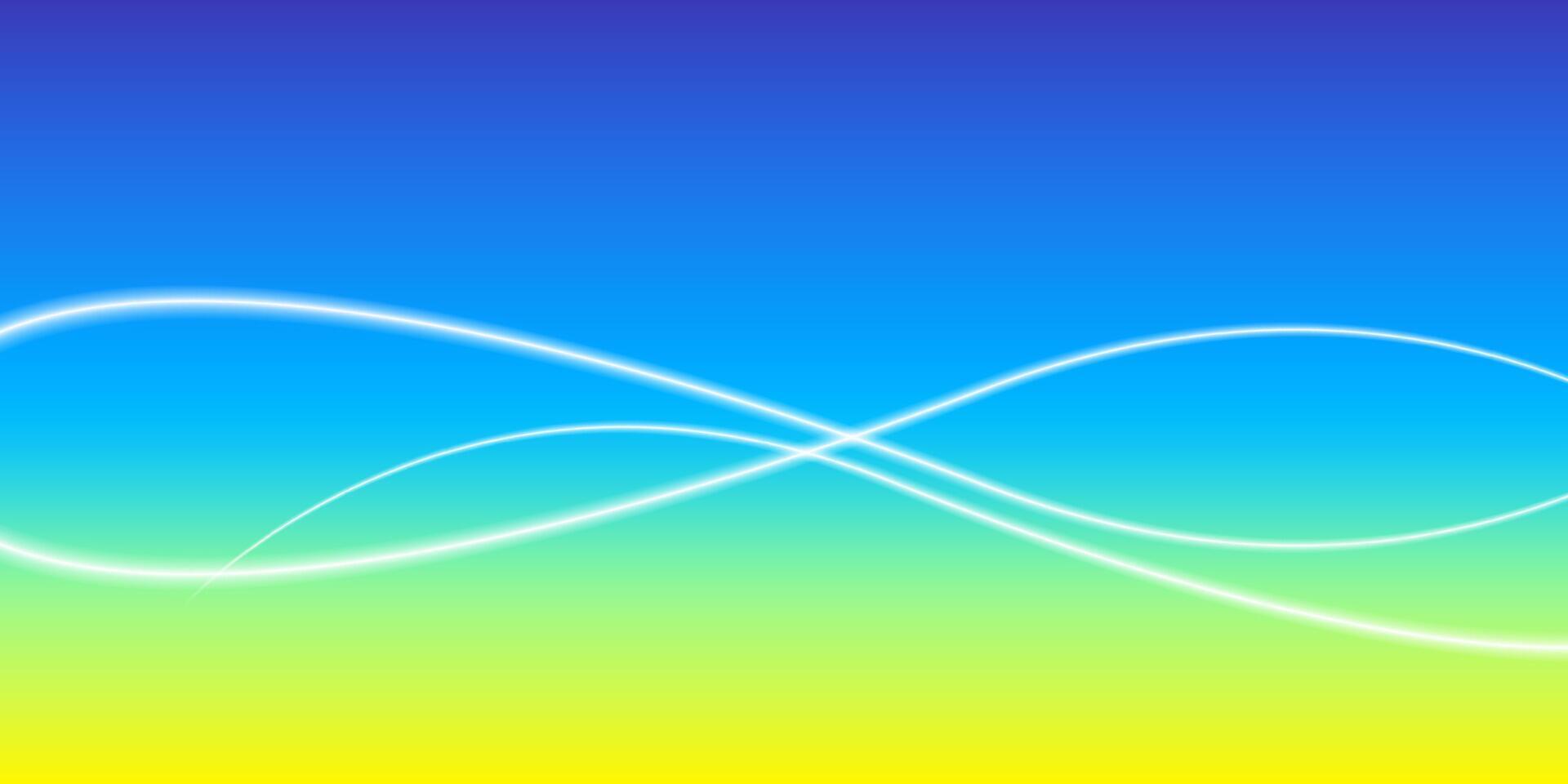 background graphic blue with blurred line motion wave, modern graphic light curve in digital and creative concept, line wave and blue yellow gradient color for wallpaper backdrop vector