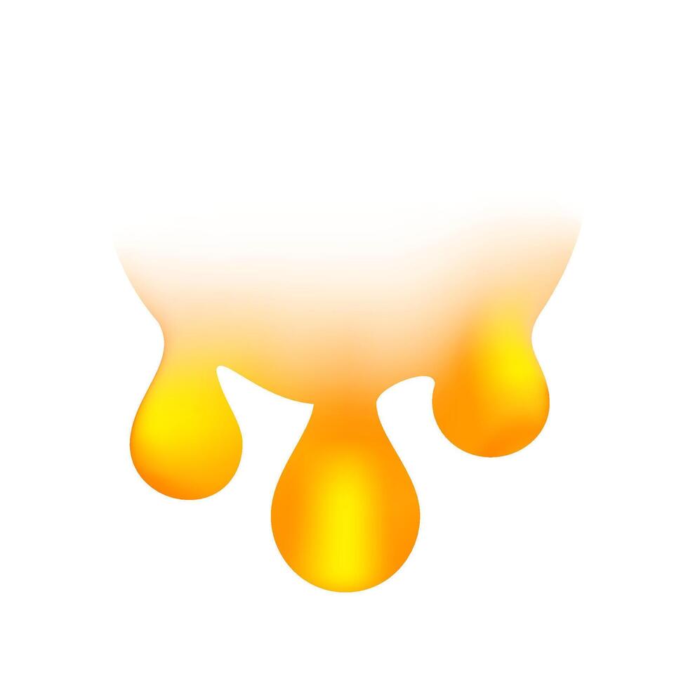 flowing honey drops isolated on white background, honey drops symbol, icon honey bee blob splash, illustration yellow gold drop splatter, honey blob for product juice graphic vector