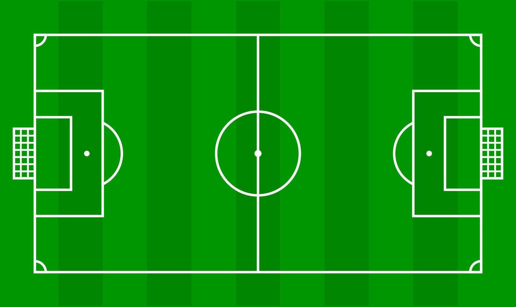 soccer field, football field in top view, football ground for soccer sport infographics, Illustration soccer field for background, football stadium with green grass simple flat style vector