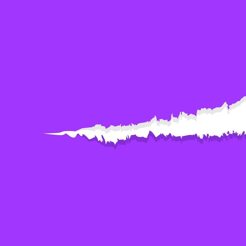 paper purple with tear marks for banner copy space, paper rip torn purple square background, paper with edge tear, sheet paper card rip for advertising message text, purple notepaper memo vector