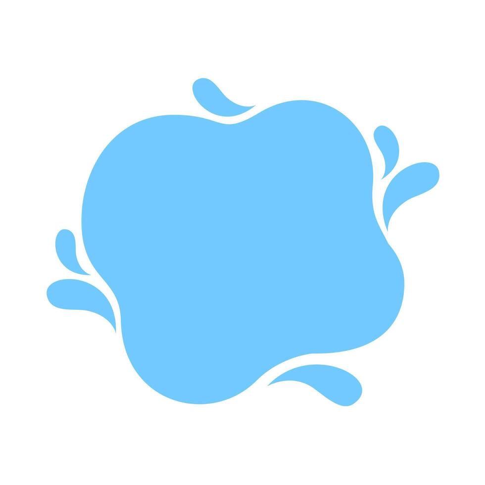 blob shape light blue soft for banner copy space, aqua background, water blob splash light blue color, water blobs droplet wave shape for element banner, blob round shape simple vector