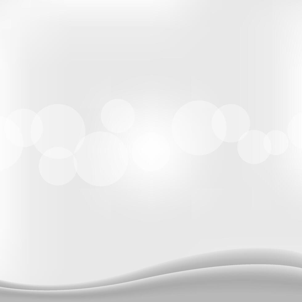 bokeh soft grey for background banner, bokeh bright grey with graphic curve wave for banner, smooth and soft white grey modern for wallpaper vector