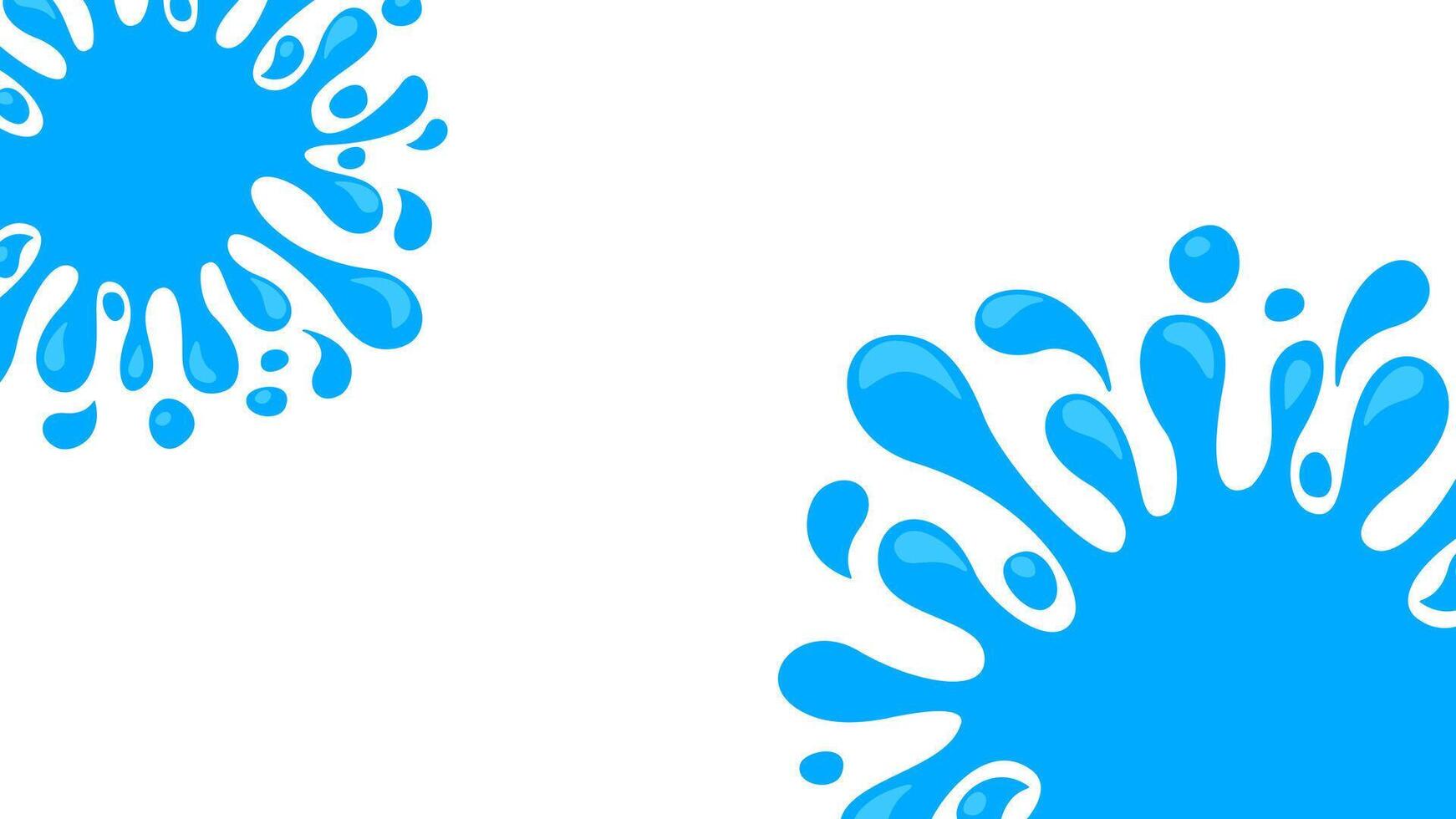 water drop splash blob on white background, water expose splash for banner frame, water drop splatter simple for songkran festival copy space template, splash water drop burst for banner refreshing ad vector