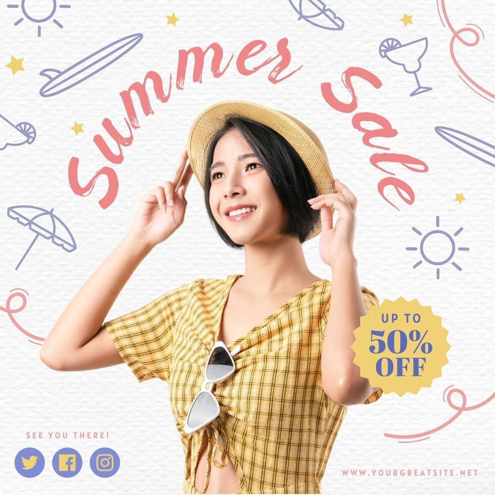 Summer Sale Instagram Post template