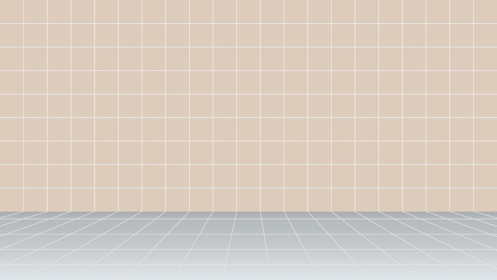 wall tile ceramic for architecture background, tiled floor brown pastel color inside room, illustration wall tiles brown pastel soft, mosaic tile and floor empty vector