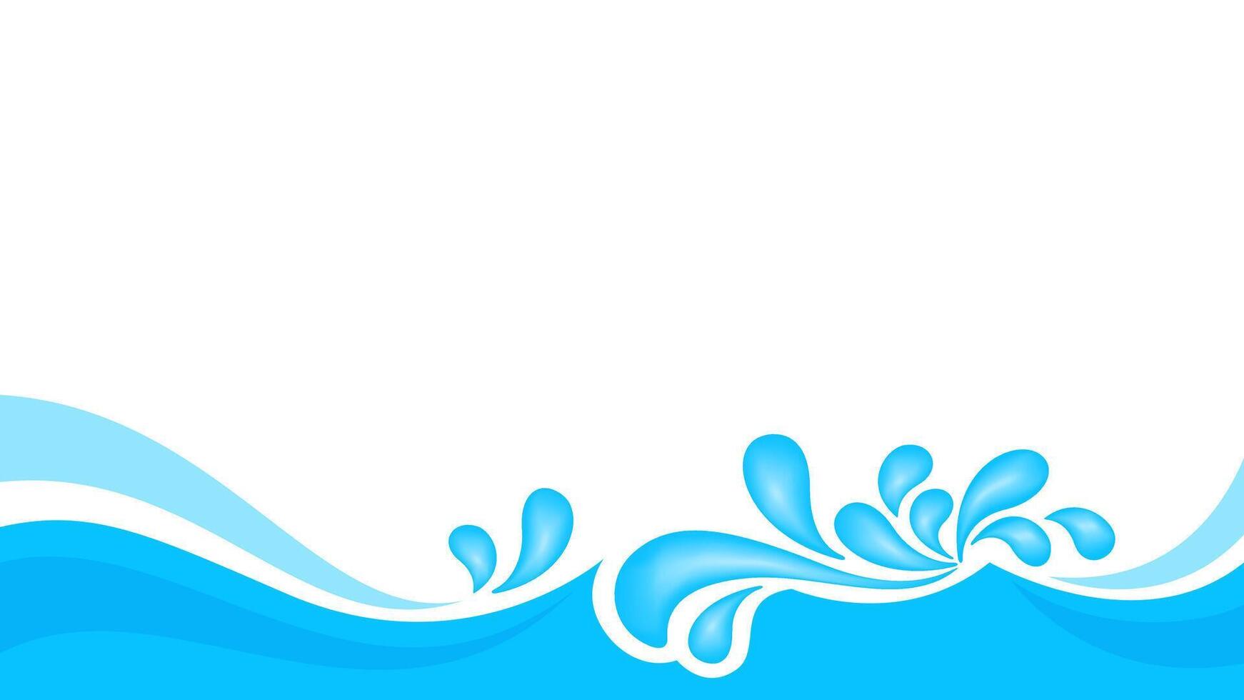 water drop splash isolated on banner white background, splash of water for element banner, water drop splatter simple for songkran festival copy space, splash water drop symbol for graphic ad design vector