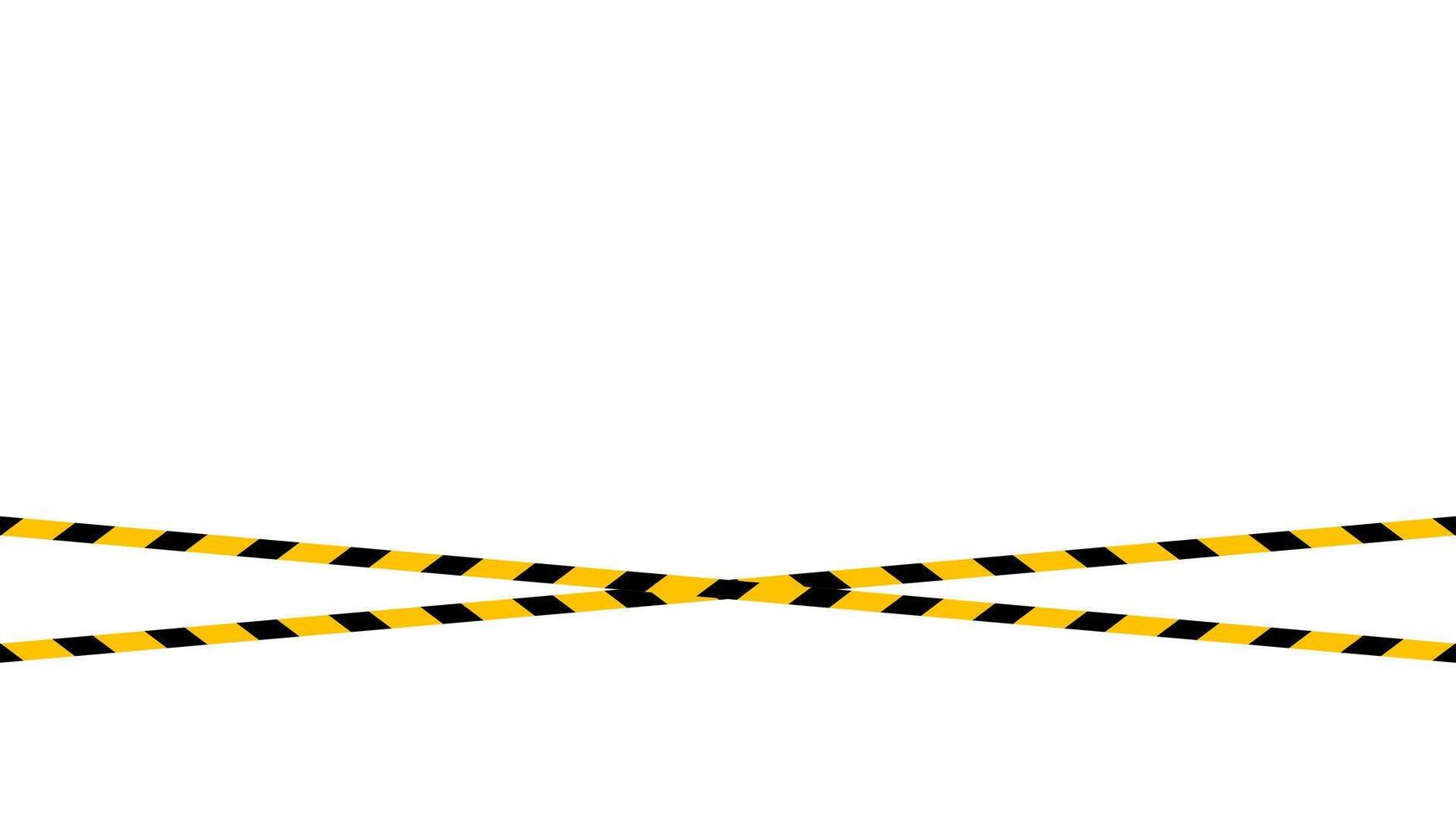 caution tape line, tape yellow black stripe pattern, warning space with ribbon tape sign for comfort safety zone, safety banner for copy space, ribbon yellow black stripe vector