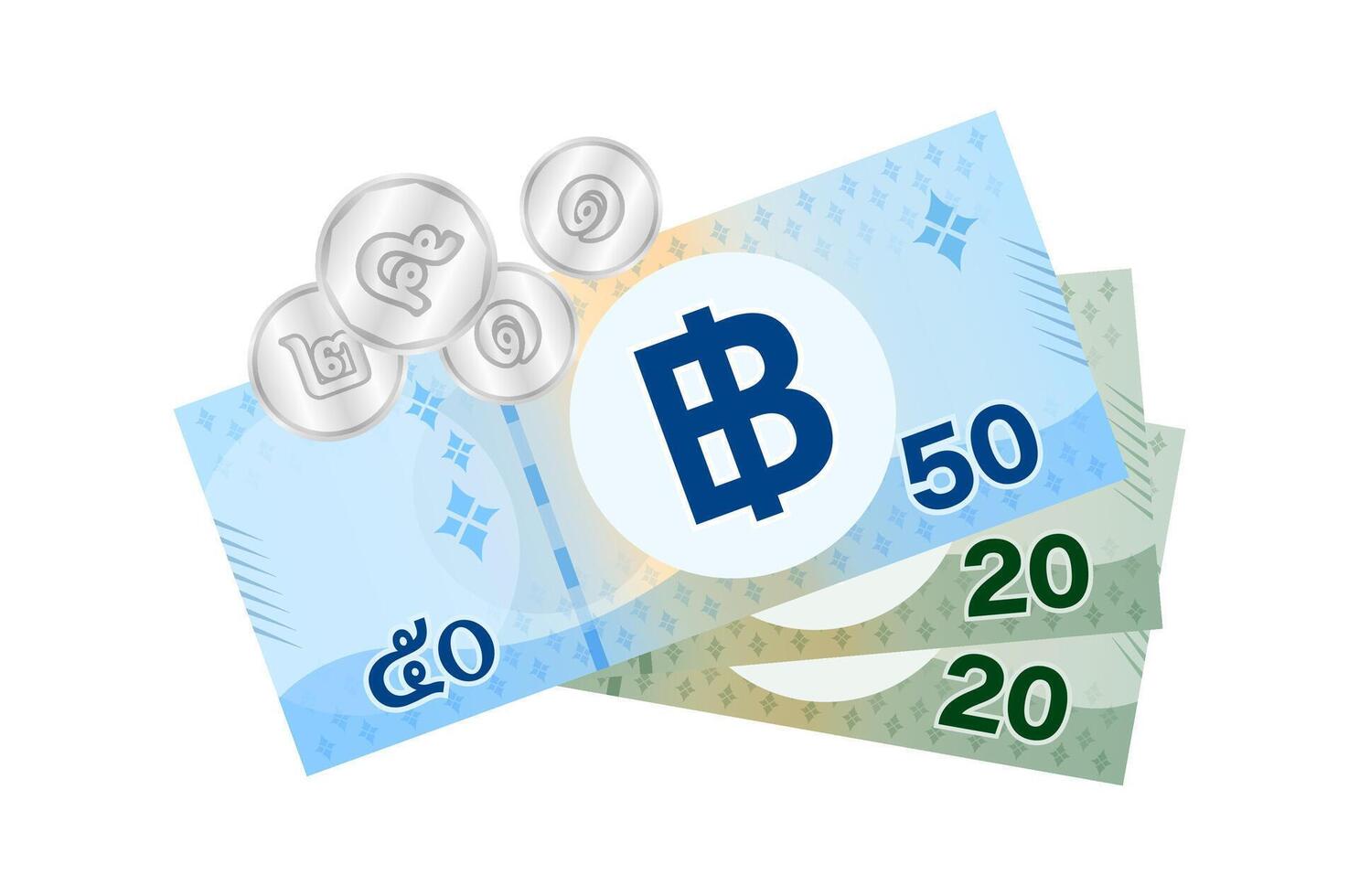 thai banknote money 99 baht isolated on white, thai currency ninety nine THB concept, money thailand baht for flat icon style vector