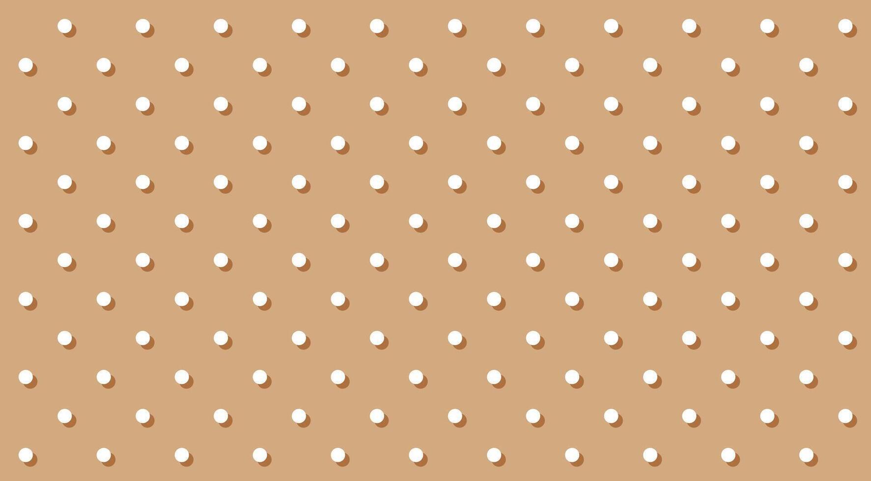 polka dot white on brown pastel background, brown pastel simple with polka dot white small pattern, cute polka dots for decoration backgrounds, soft simple for dots pattern fabric and textile vector