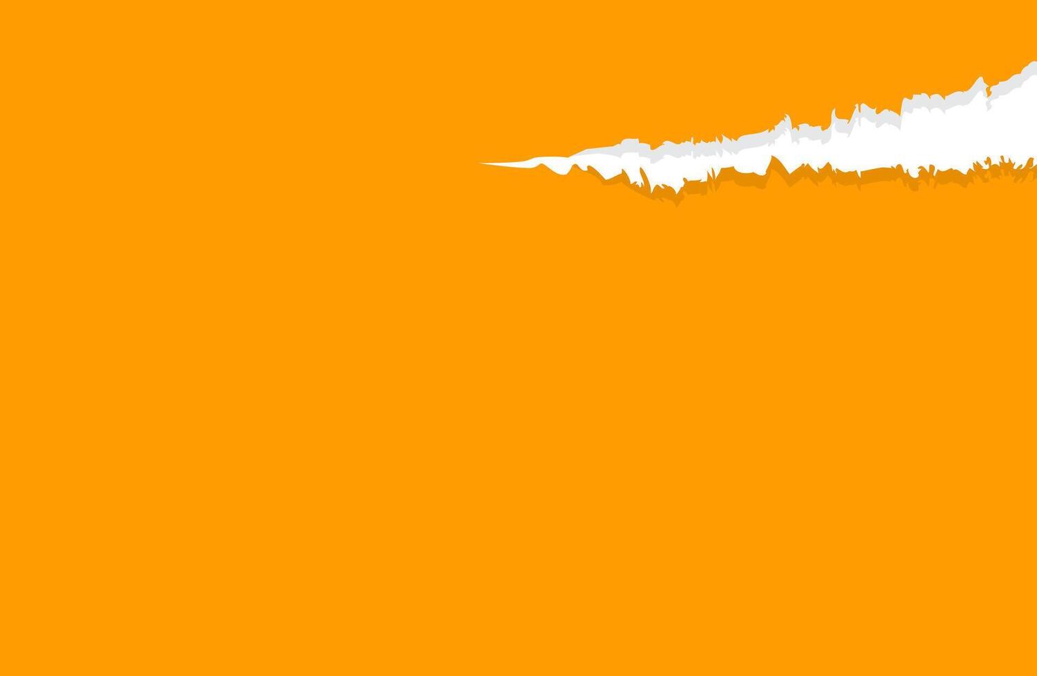 paper orange with tear marks for banner copy space, paper rip torn orange for background, orange paper with edge tear, sheet paper card rip for advertising message text, notepaper memo torn vector