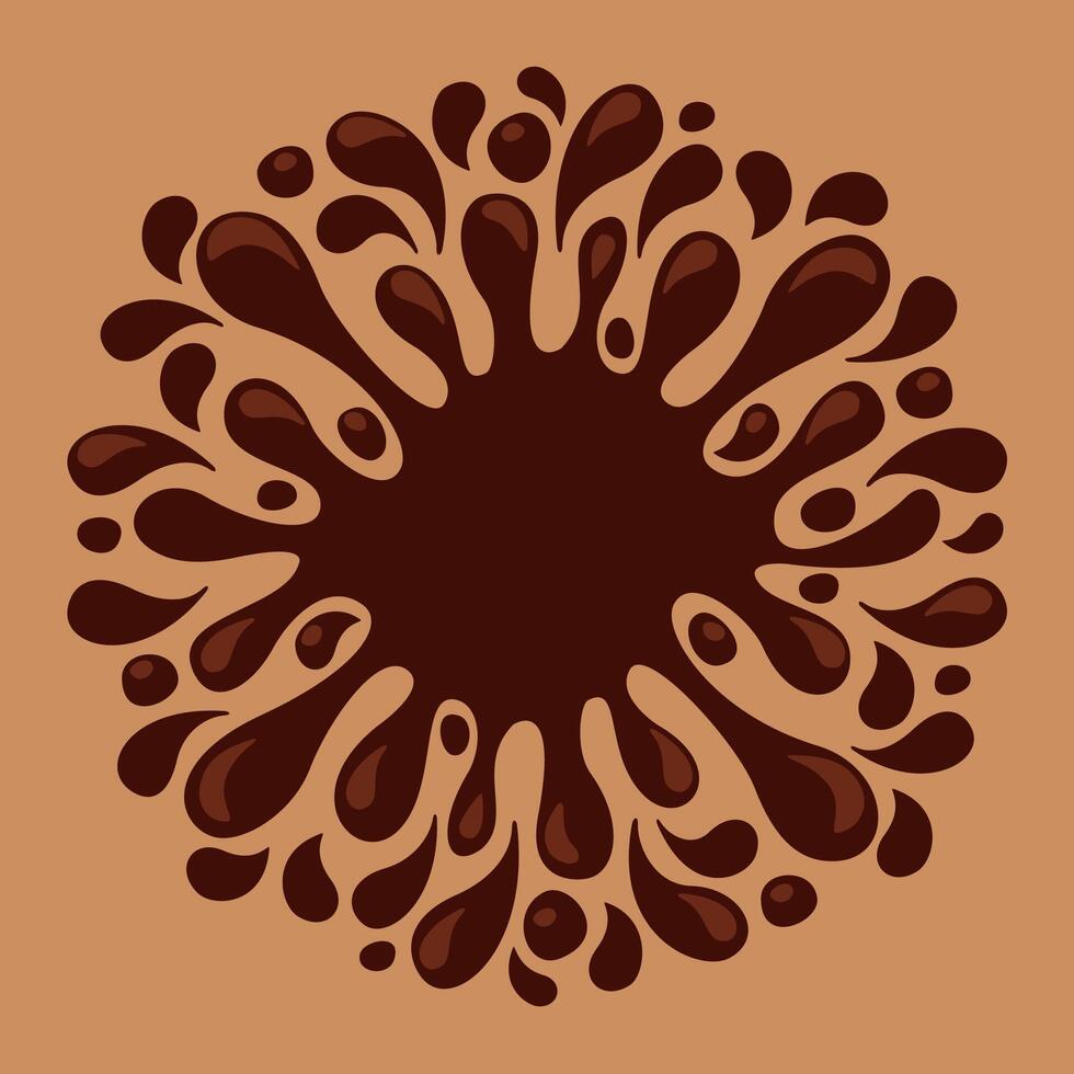 chocolate brown splash blob, drop brown liquid splash, icon splashing chocolate blob droplet, illustrations cocoa brown liquid splash shape, symbol water chocolate drop splatter flow vector