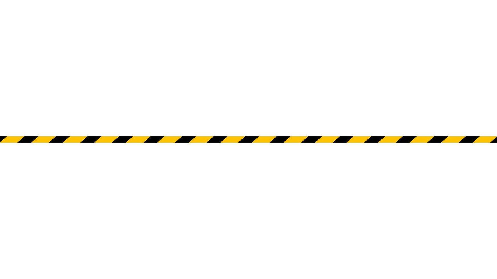 caution tape line, tape yellow black stripe, warning space with ribbon tape sign for comfort safety zone, safety banner for copy space, ribbon yellow black stripe vector