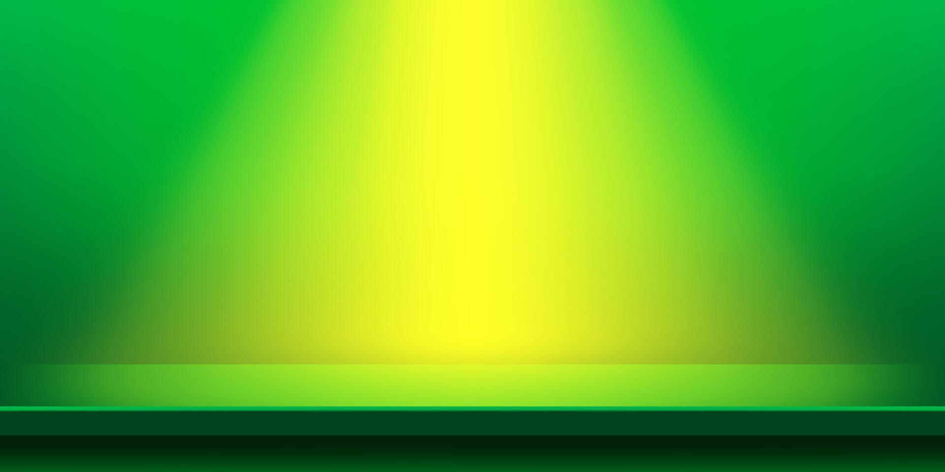 plank table green and light shine for background, plank wood vivid green color on wall room, copy space for advertise product display, table plank front view for backdrop vector