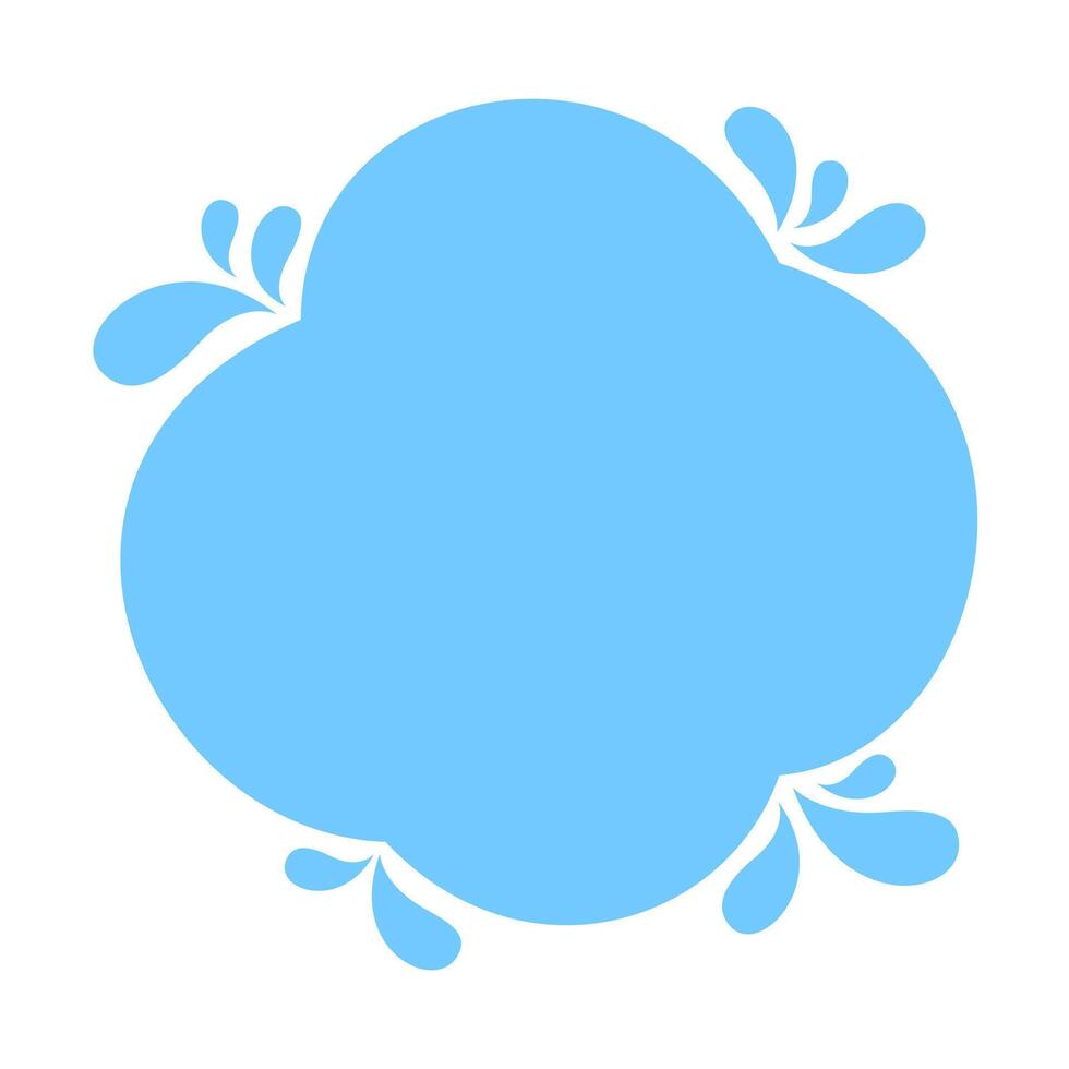 blob shape light blue soft for banner copy space, aqua background, water blob splash light blue color, water blobs droplet wave shape for element banner, blob round shape simple for graphics vector