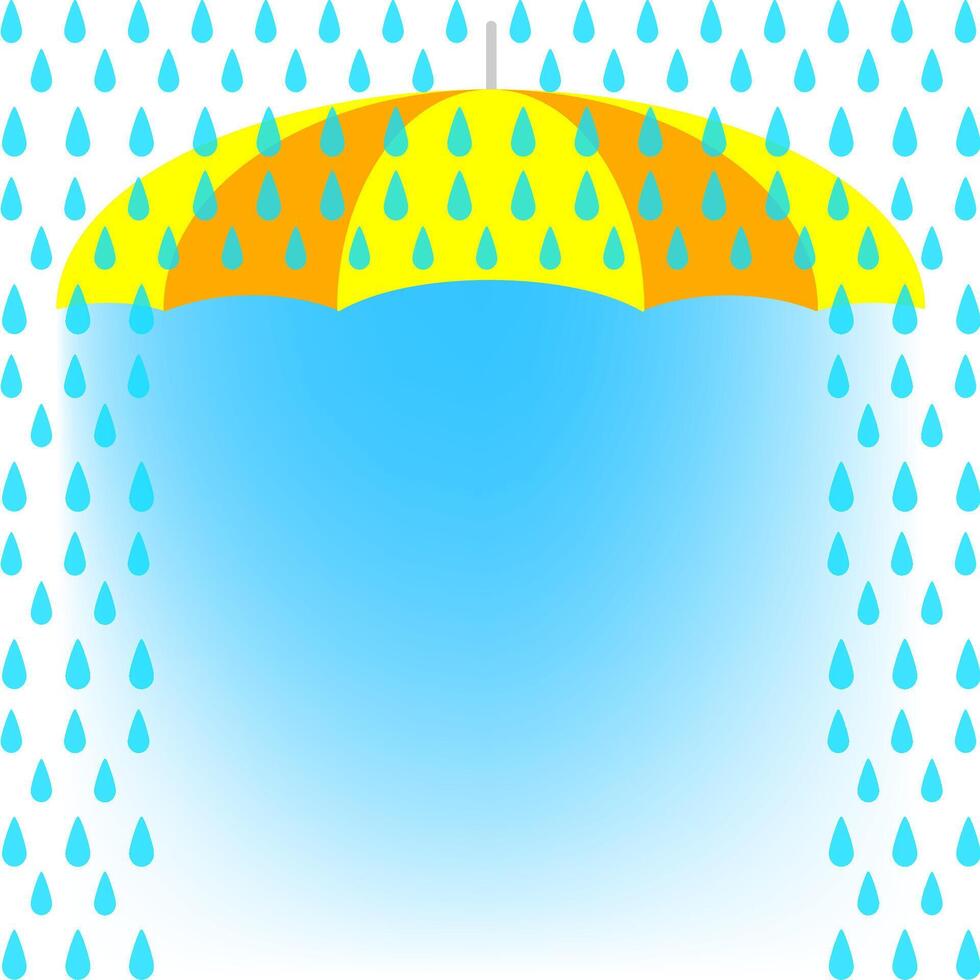 banner frame rain fall and umbrella background, banner rainy season for advertising sale off, monsoon banner template frame for offer discount ad, cute rainy season template, summer sale, copy space vector