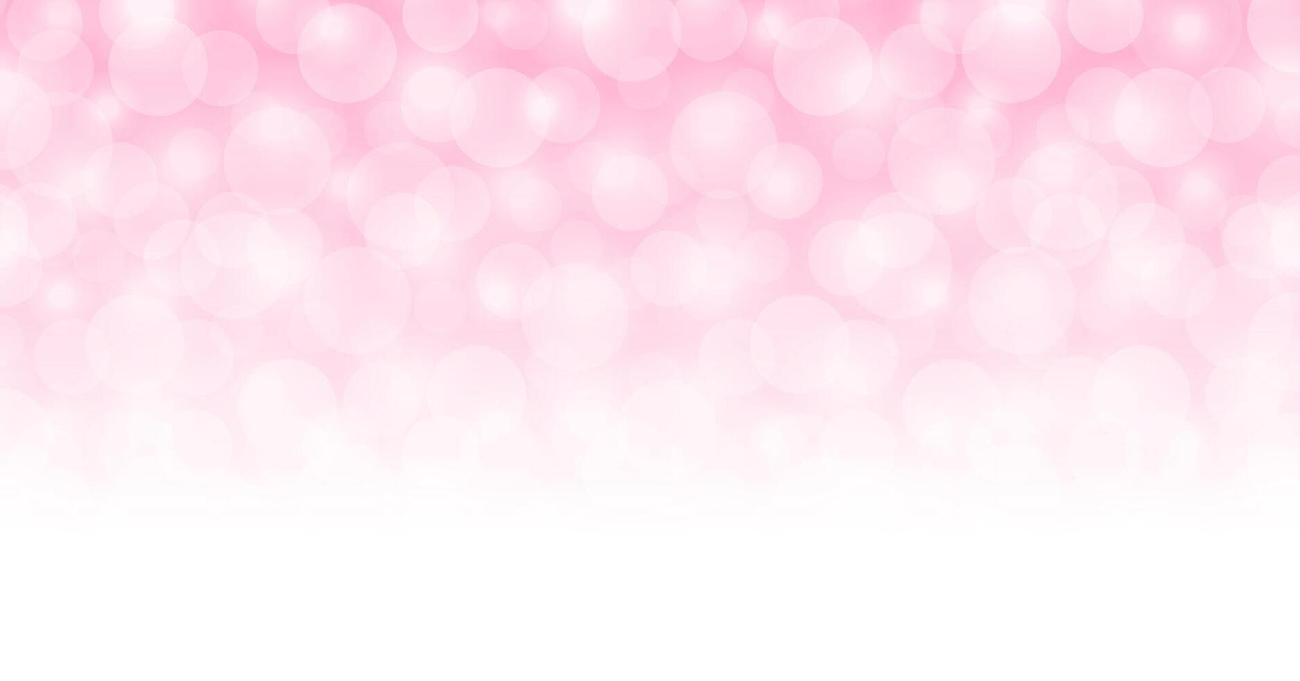 abstract pink white bokeh soft for background, pink light with bokeh backgrounds banner ad, glowing pink bright shine blurred, defocused bokeh glitter pink soft color for backdrop and wallpaper vector
