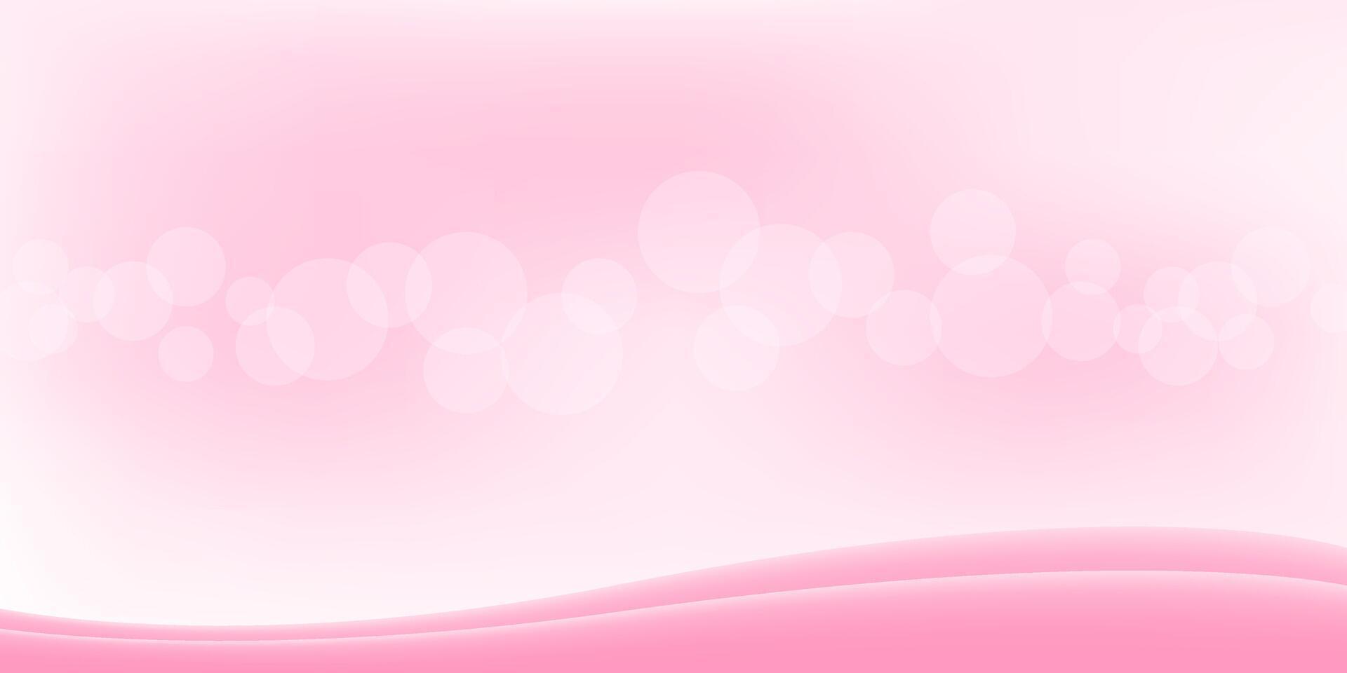bokeh soft pink for background and copy space, pastel pink with bokeh for banner, abstract glowing pink bright shine, defocused bokeh glitter on pink soft for backdrop and wallpaper vector