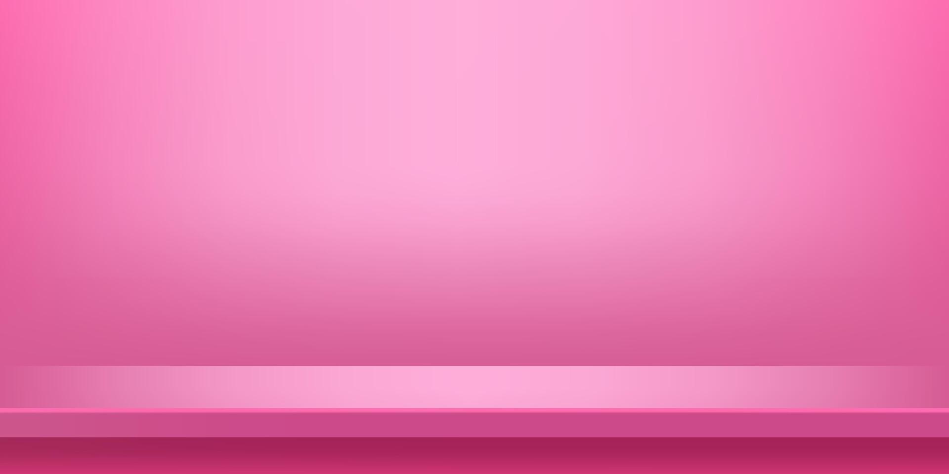 plank table pink on wall room for background, pink backdrop, copy space for advertise product display, table plank pink front view vector