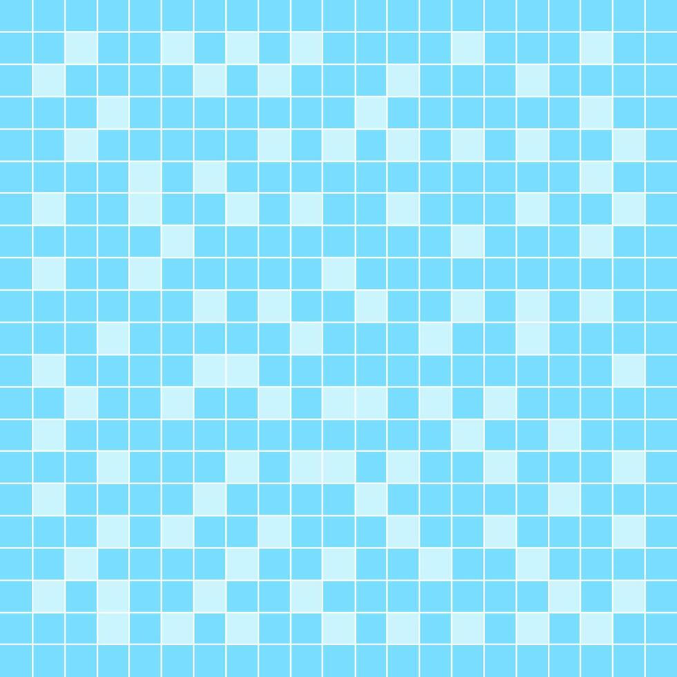 tile mosaic light blue pattern for square wall background, modern square mosaic grid pattern for decoration architecture, mosaic tile floor of swimming pool, mosaic tiled grid of toilet floor blue vector