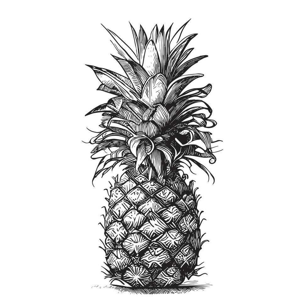 illustration of pineapple vector