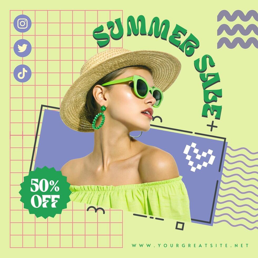 Summer Sale Instagram Post template