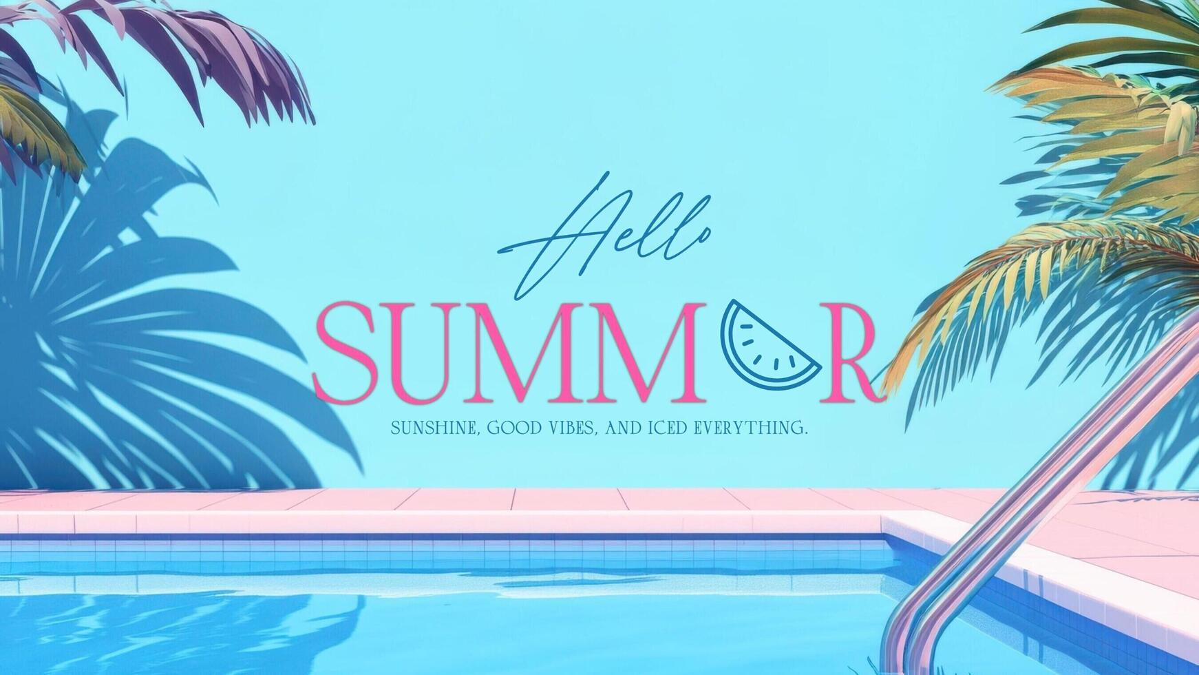 Simple Summer Twitter Post template